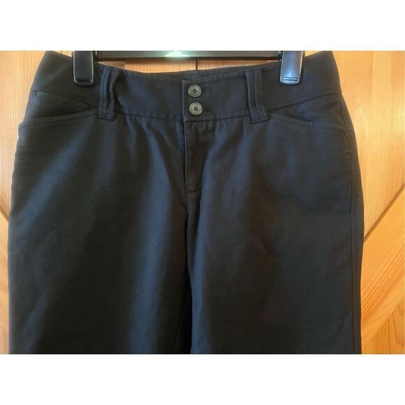 Eddie Bauer Pants Women's 6 Short Black Vashon Fit Straight Leg Pockets Stretch - Picture 2 of 4